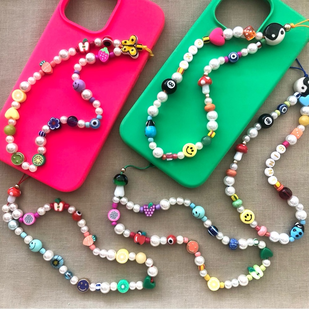 🍒🌈💜 Fun Trendy Phone Charm Strap🔥☯😍